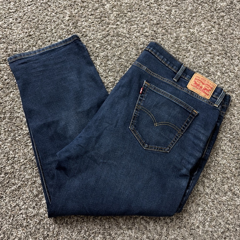 Levi's 541 Jeans 48x28 Men's Blue Stretch Denim 88% Cotton